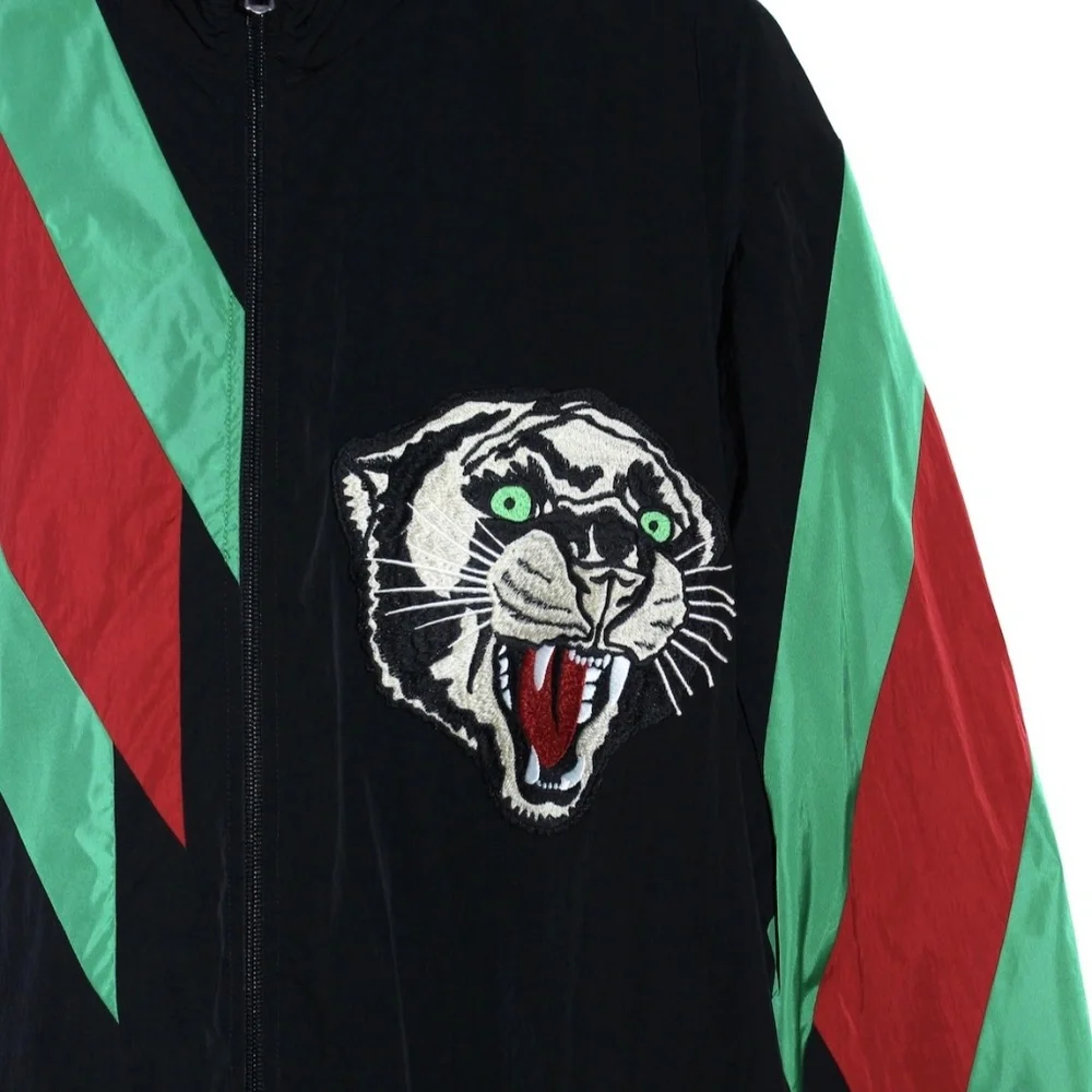 Gucci Panther Web Nylon Track Jacket